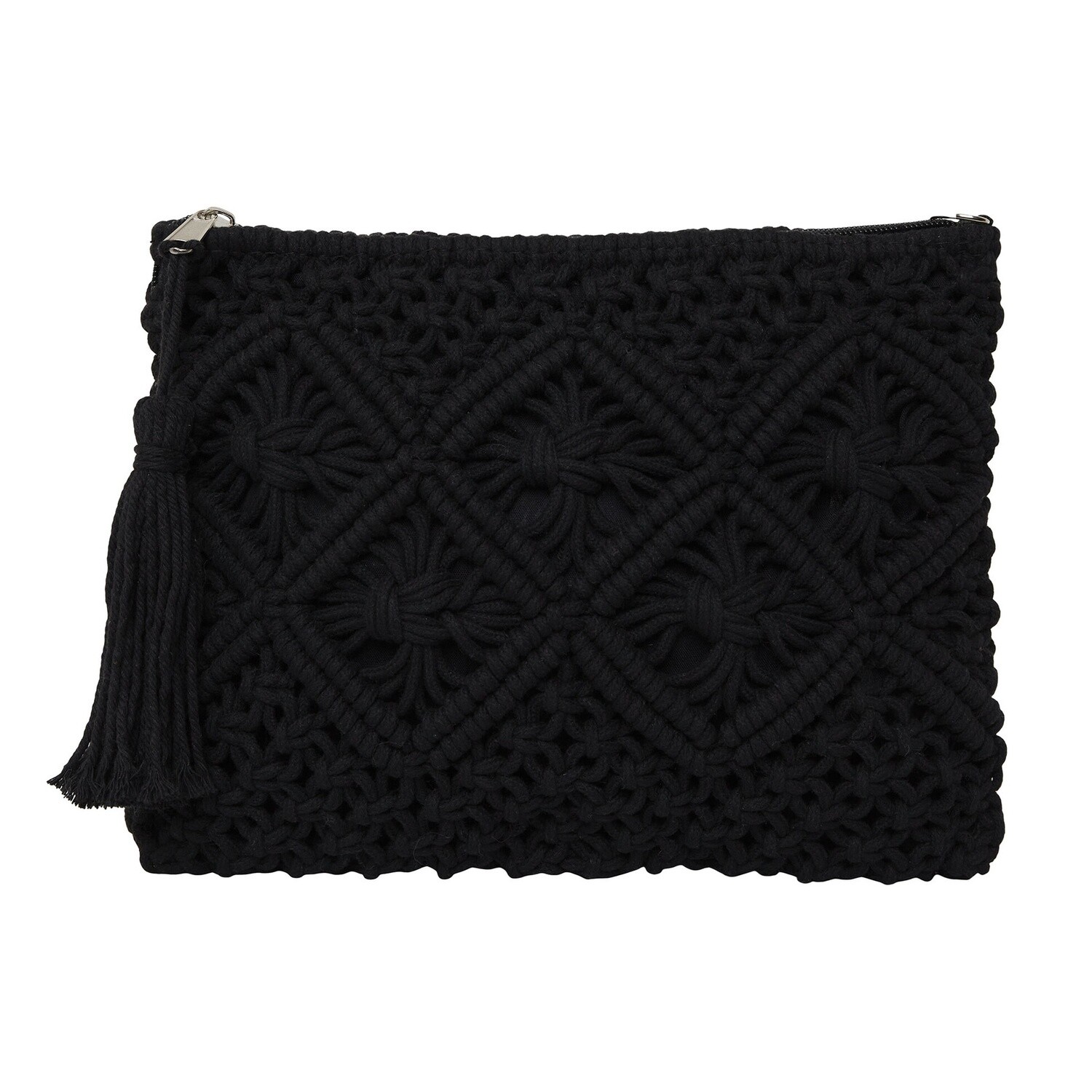 Crochet Clutch, Colour: Black