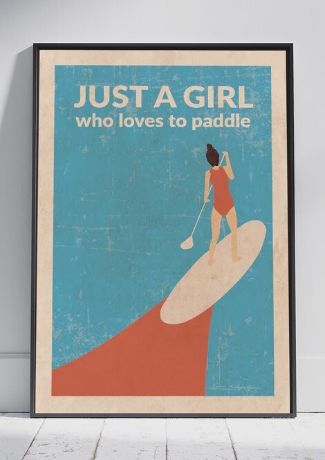 Just a Girl - Paddle Print