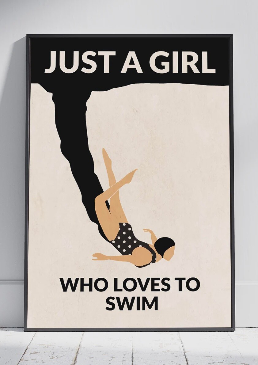 Just a Girl - Swim Print