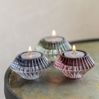 Glass Duo Candle Holder