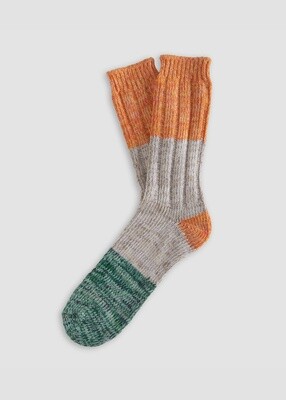 Charlie Collection Socks, Colour: Orange &amp; Green, Size: 39-45