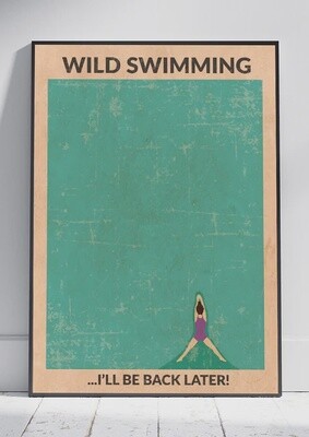 Wild Swimming (Brunette) Print