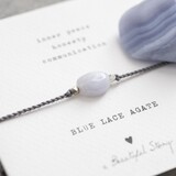 Blue Lace Agate Gemstone Bracelet