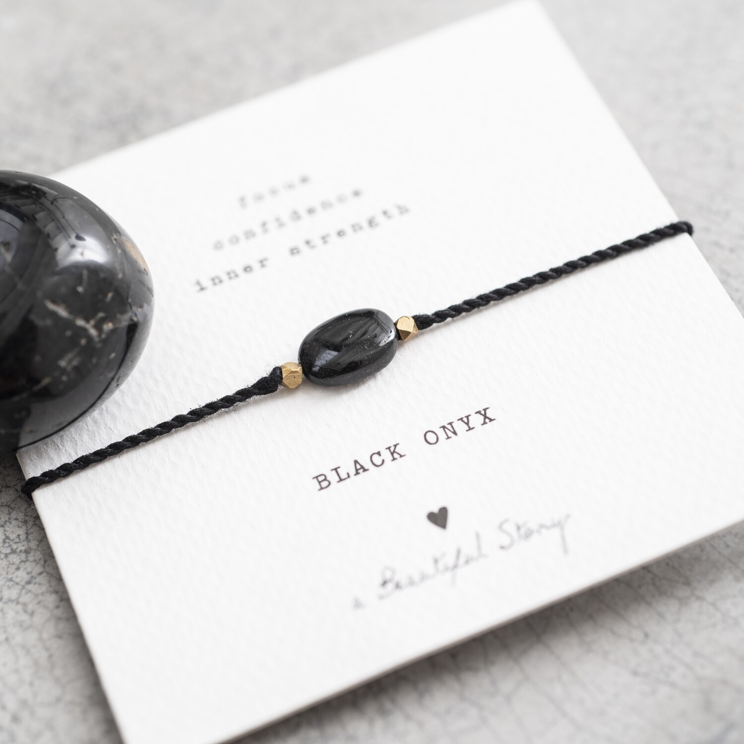 Black Onyx Gemstone Bracelet