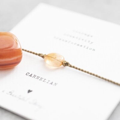 Carnelian Gemstone Bracelet