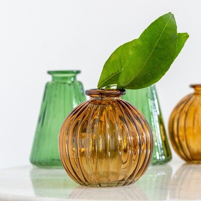 Glass Pumpkin Vase