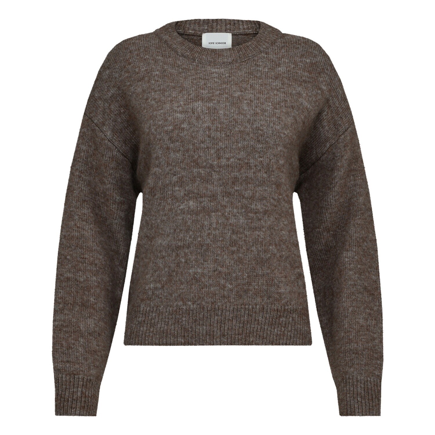 Melange Sweater, Colour: Brown, Size: Small