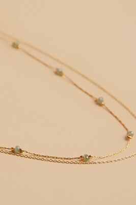 Posla Green Crystal Necklace