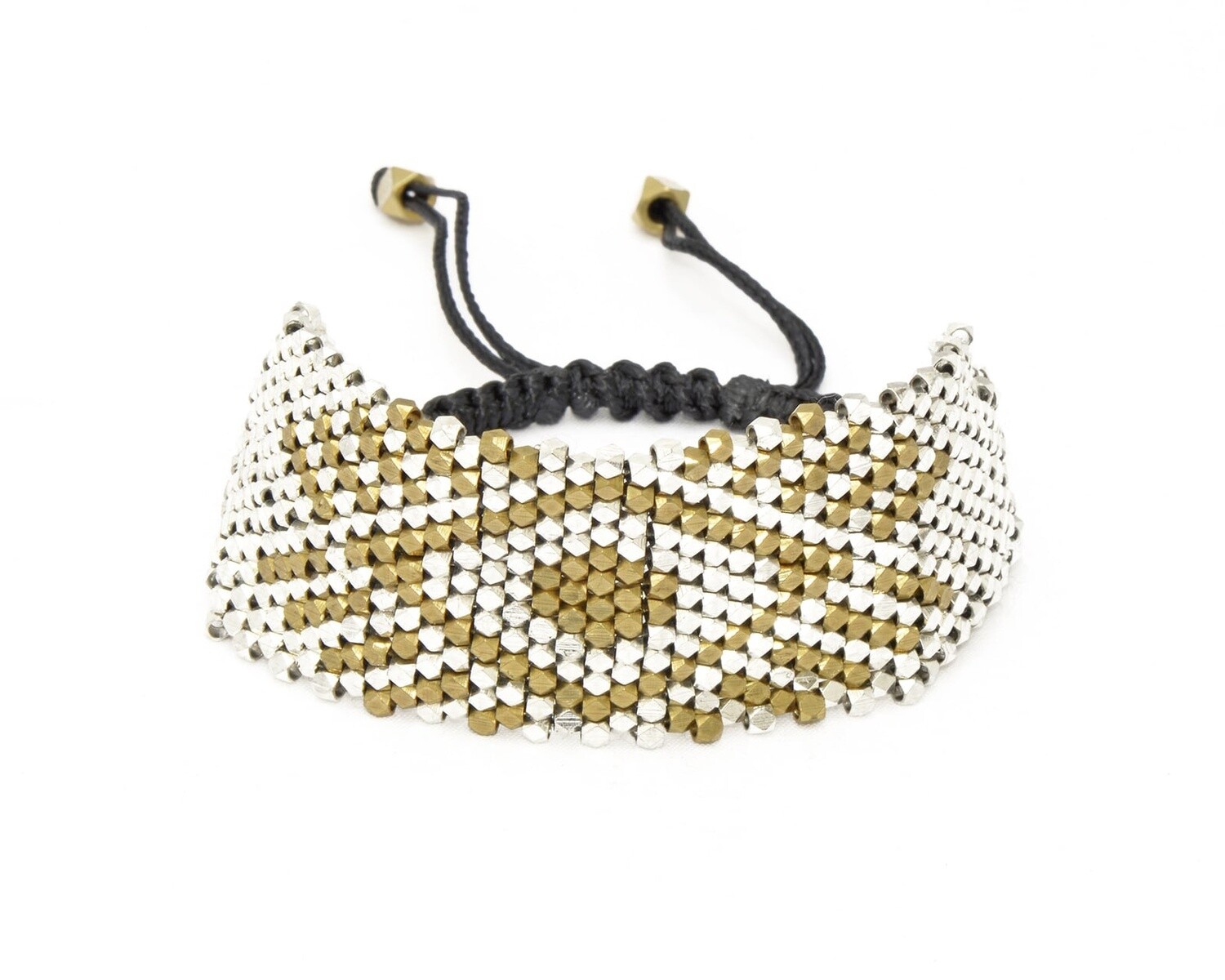 Uwa Silver &amp; Brass Bracelet