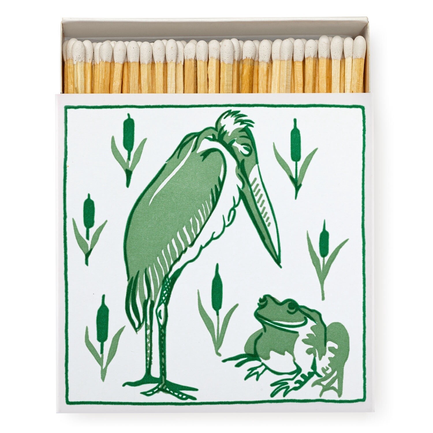 Stork & Frog Match Box
