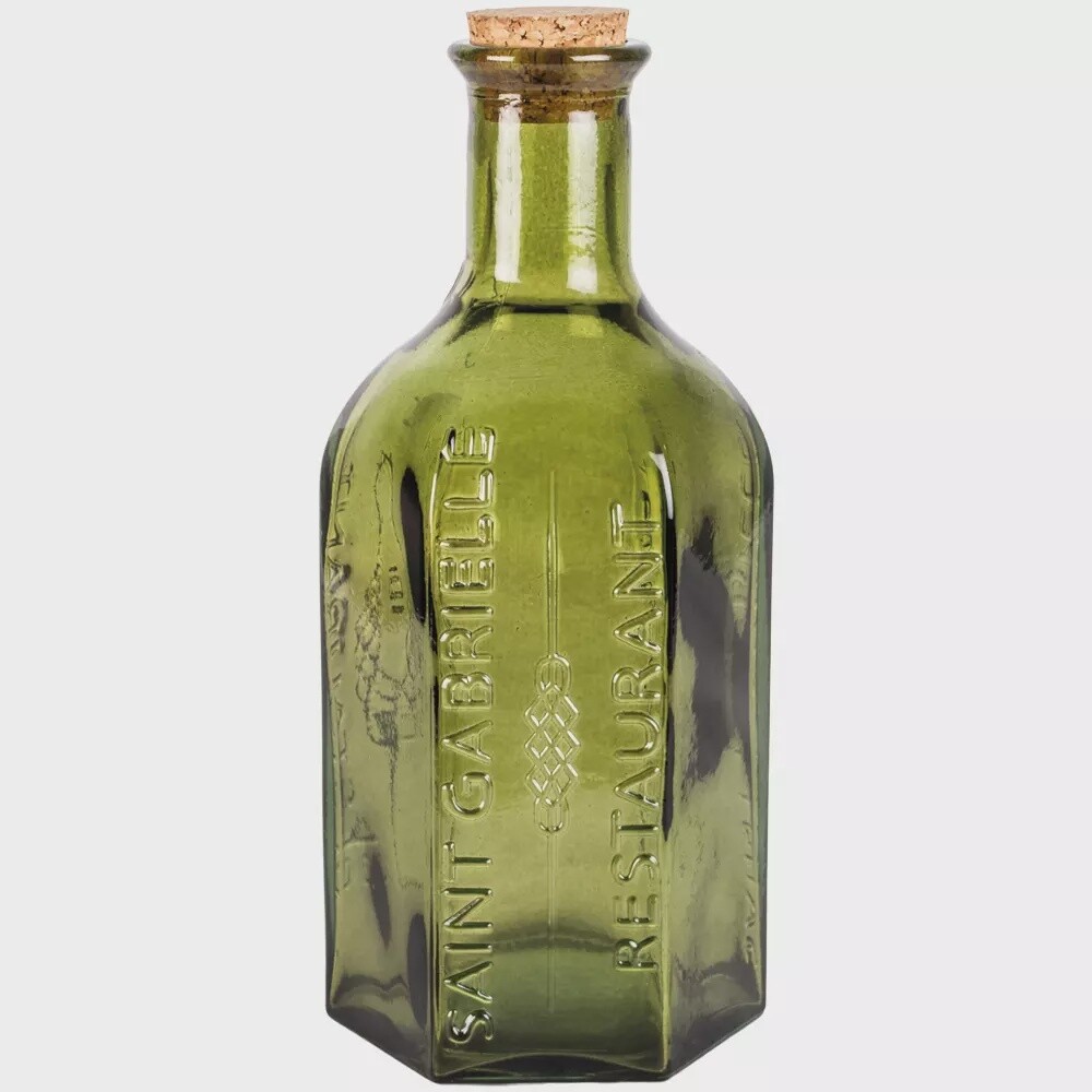 Decorative Cork Bottle, Colour: Green