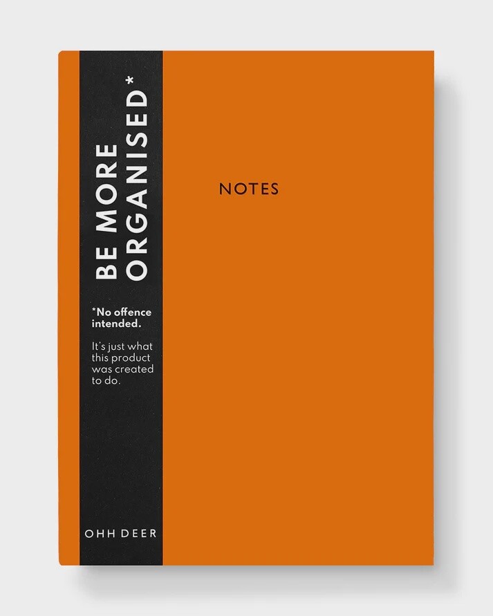 Burnt Orange Linen Notebook