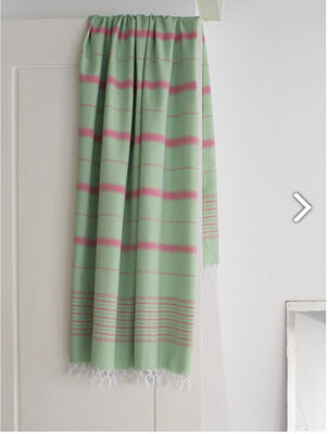 Two Tone Striped Hammam Towel