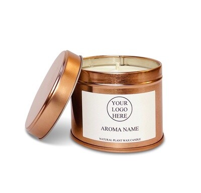 Rose Gold Candle Tin