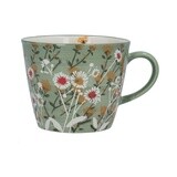 Green Wild Daisy Mug