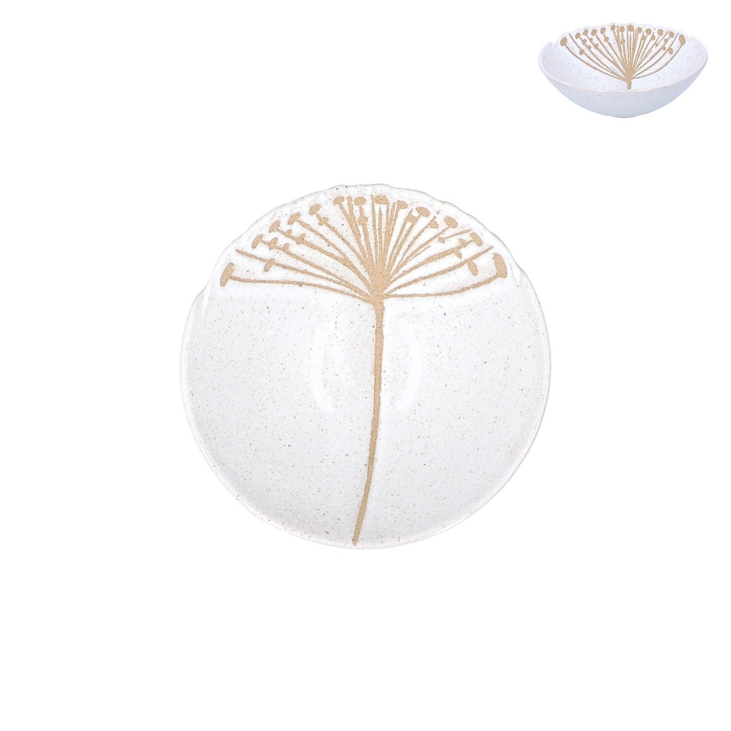 Small White Seed Head Bowl