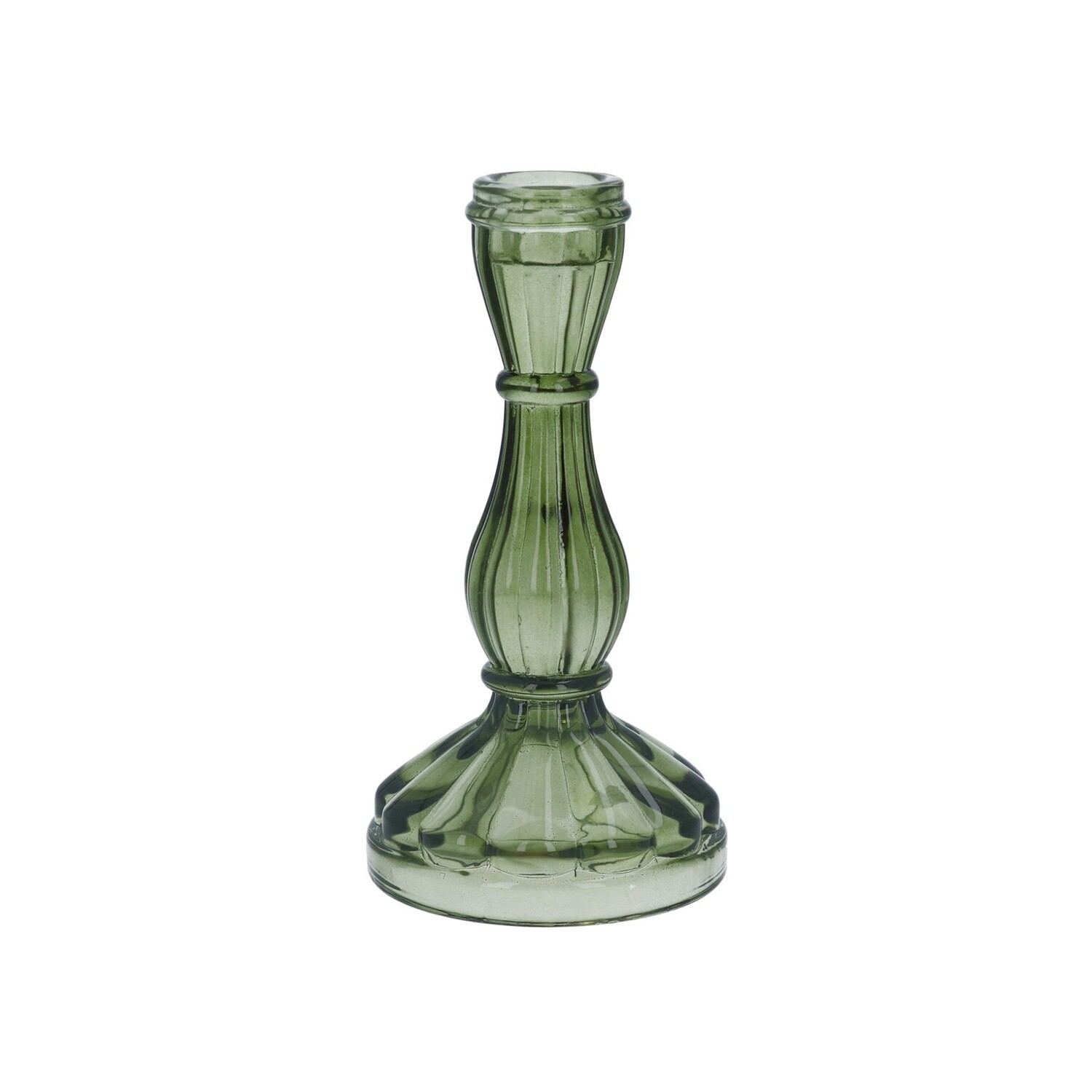 Green Hourglass Candlestick