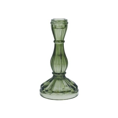Green Hourglass Candlestick