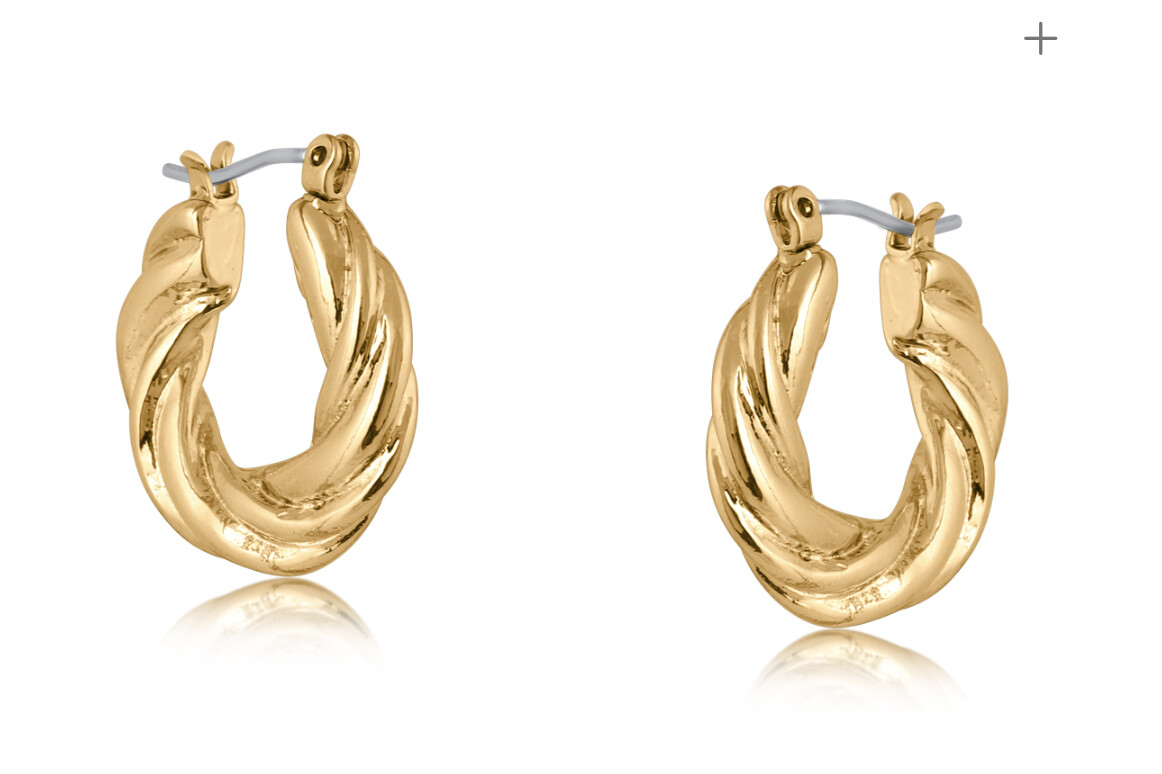 Gabrielle Rope Hoop Earrings