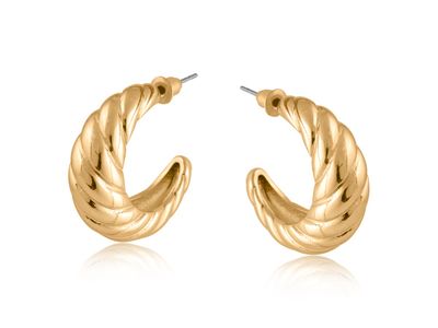 Kassia Ripple Hoop Earrings