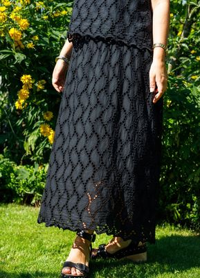 Freya Cut Out Lace Skirt
