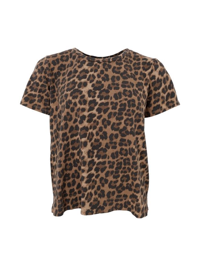 Zelda S/S Leo Tshirt, Colour: Leopard, Size: S/M