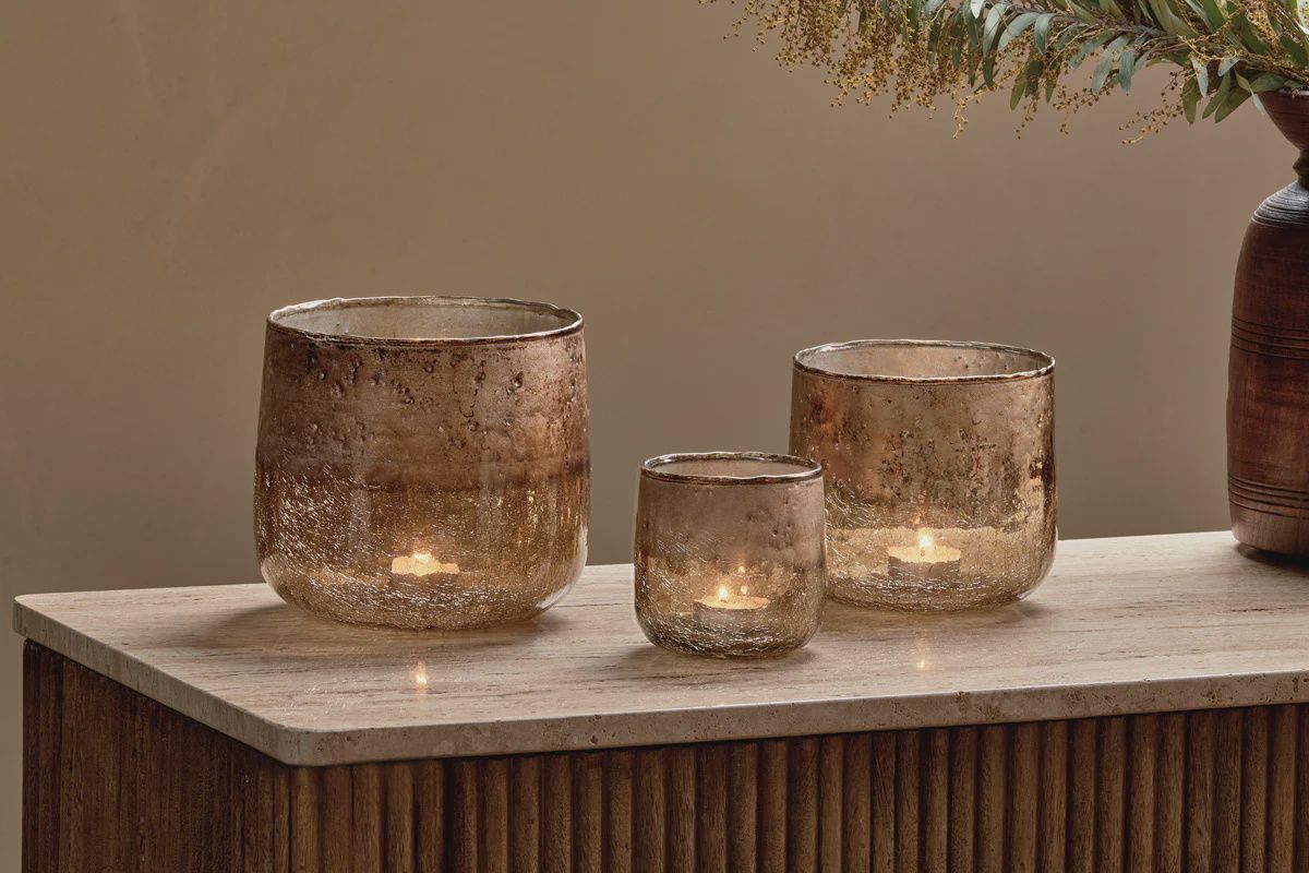 Konara Copper Tealight Holder