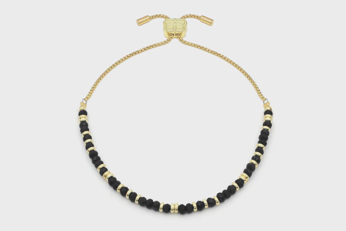 Mystical Black Spinel Gold Bracelet