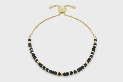 Mystical Black Spinel Gold Bracelet