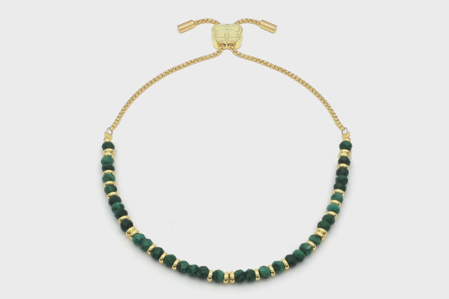 Mystical Malachite Gold Bracelet