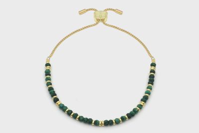 Mystical Malachite Gold Bracelet