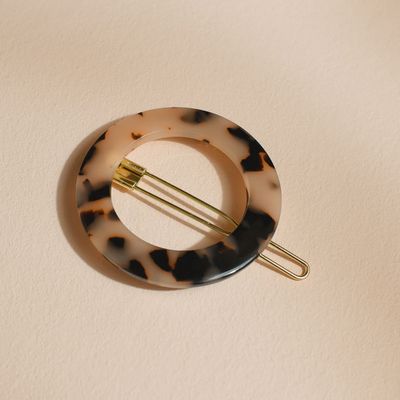 Round Tortoiseshell Barrette