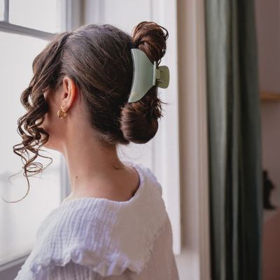 Water Green Opaline Large Hair Clip