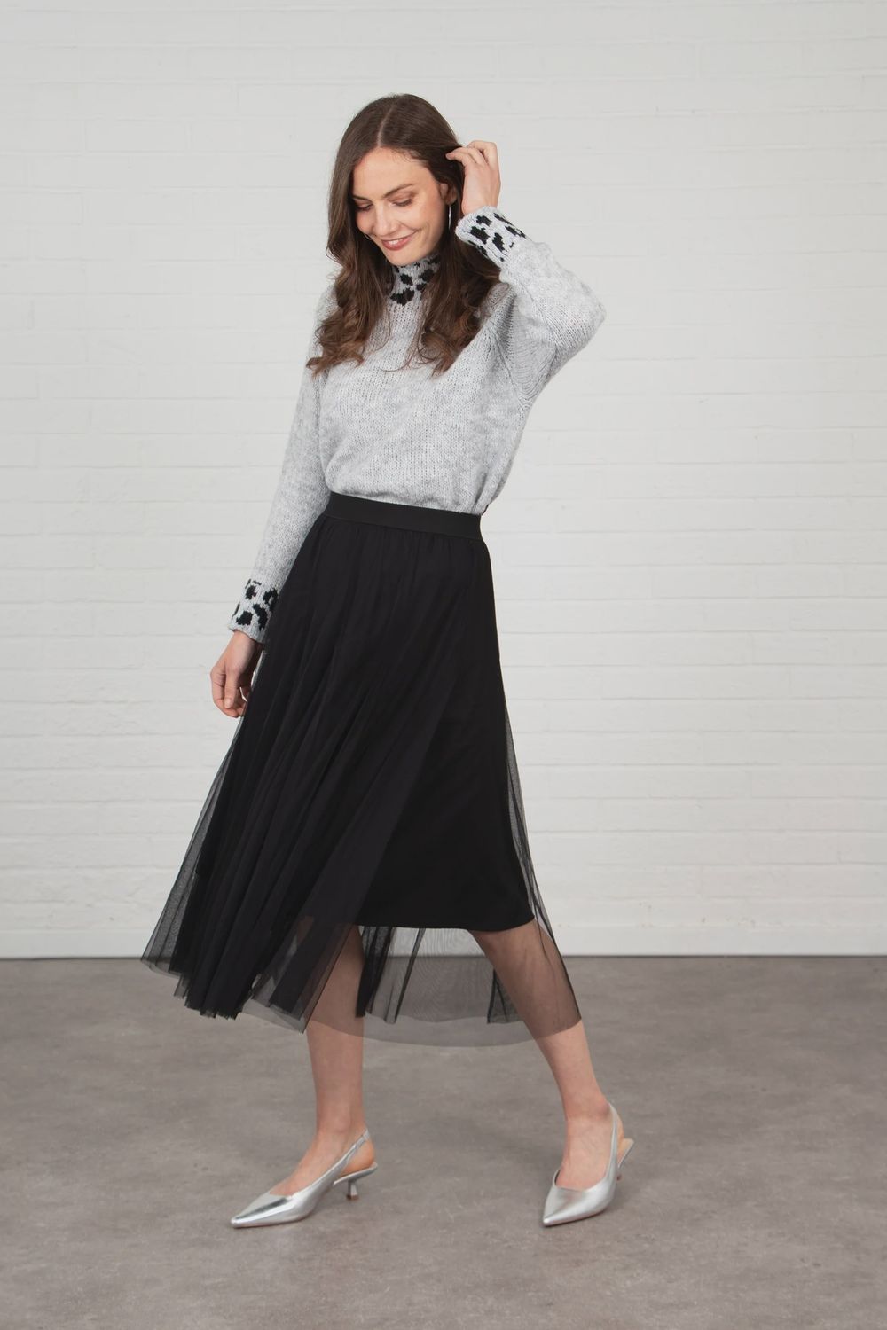 Eden Tulle Swing Skirt, Colour: Black, Size: Small