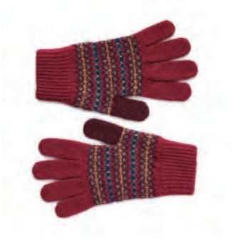 Morar Gloves, Design: Fuchsia Mix