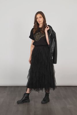Layla Maxi Tulle Layered Skirt