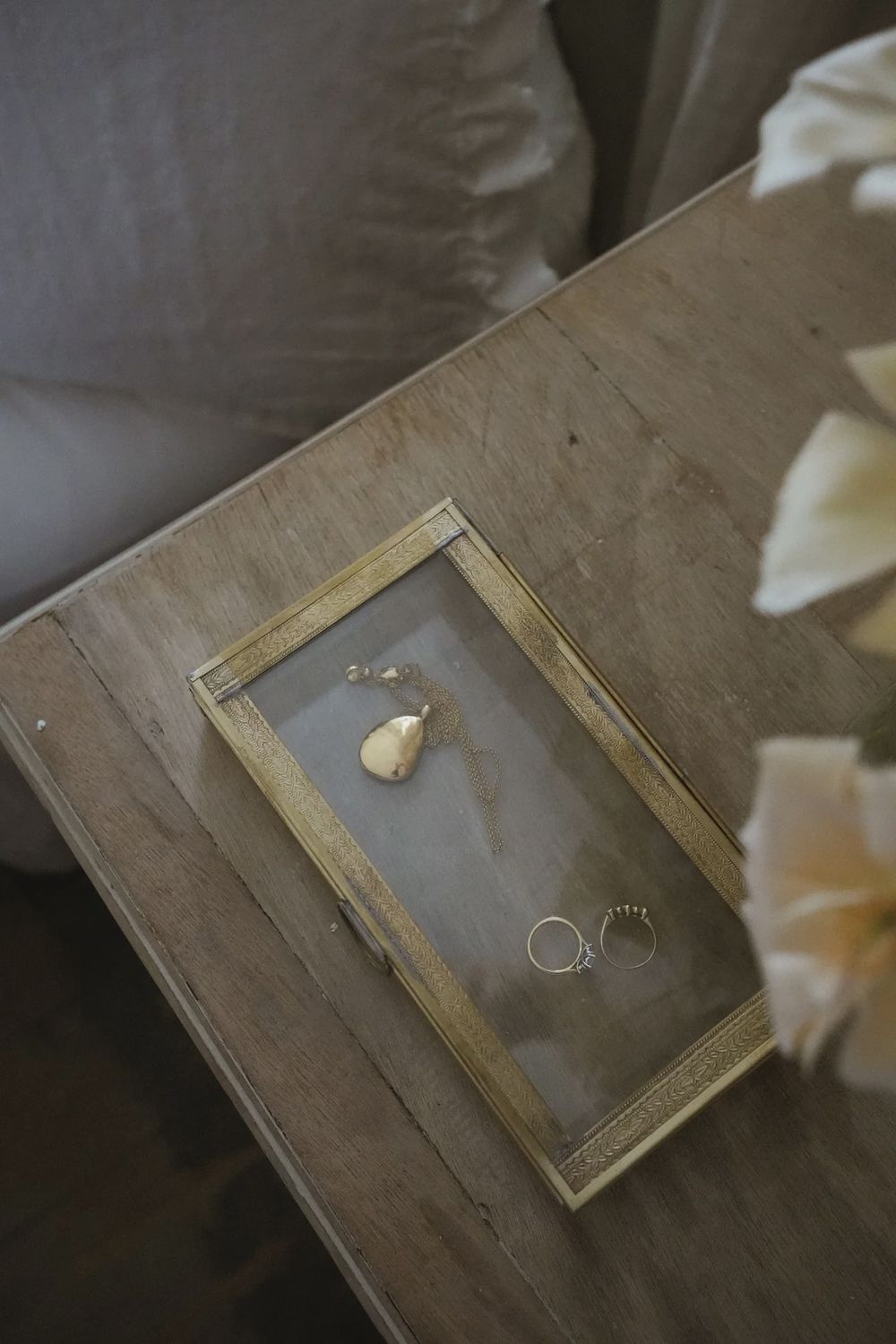 Large Decorative Glass Box
