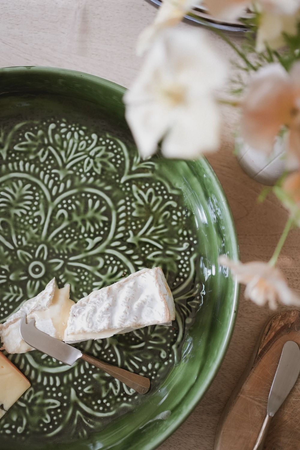 Forest Enamel Round Platter