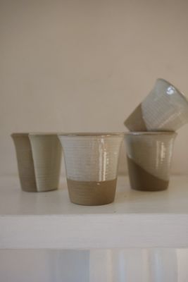 Milk White Carafe Cup