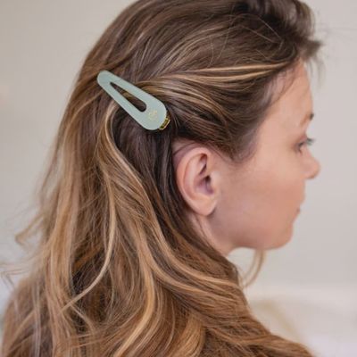 Water Green Barrettes