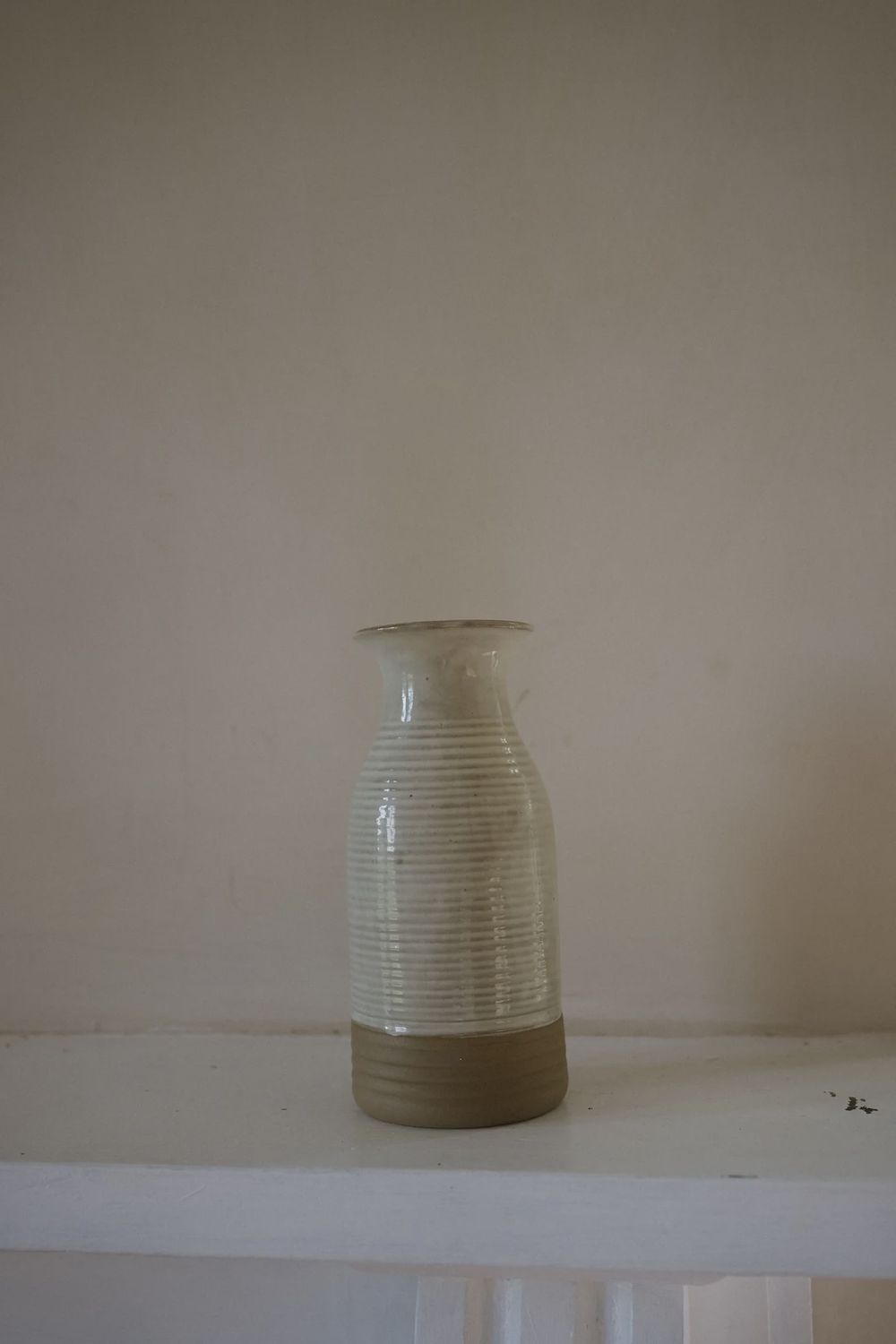 Milk White Stoneware Carafe
