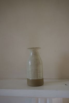 Milk White Stoneware Carafe
