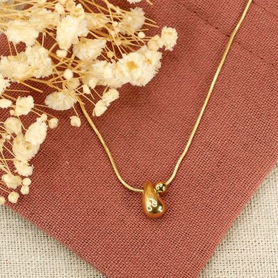 Gold Teardrop Necklace