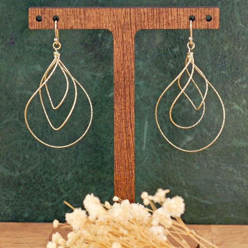 Organic Teardrop Earrings