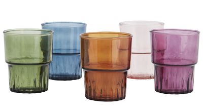 Multicolour Drinking Glass, Colour: Assorted