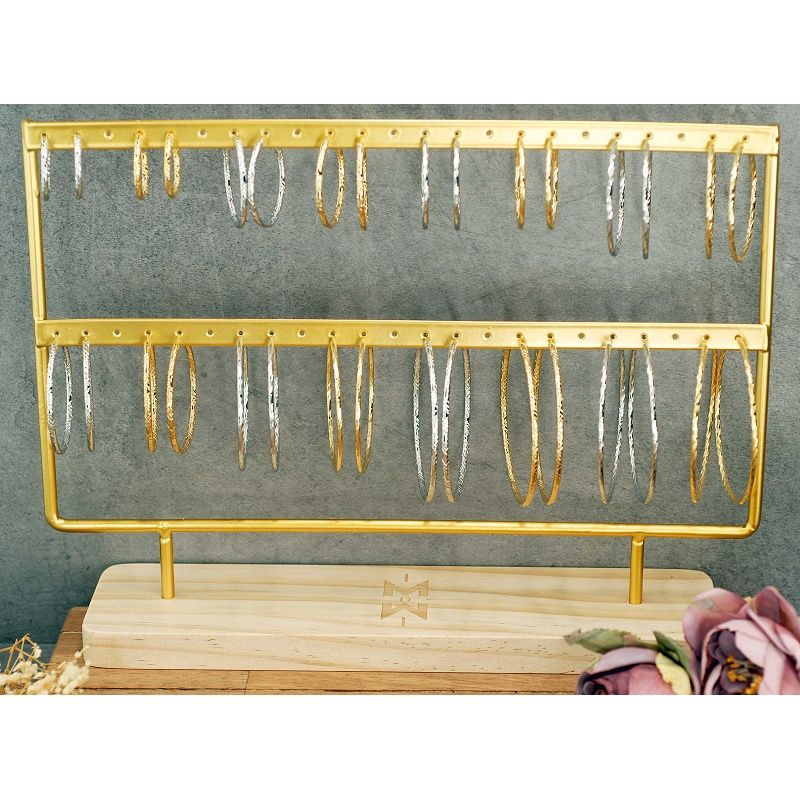 Hammered Gold Creole Hoops