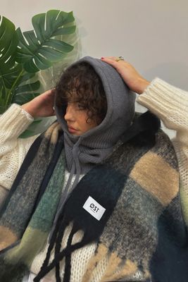 Pernille Oversized Multi Green Scarf