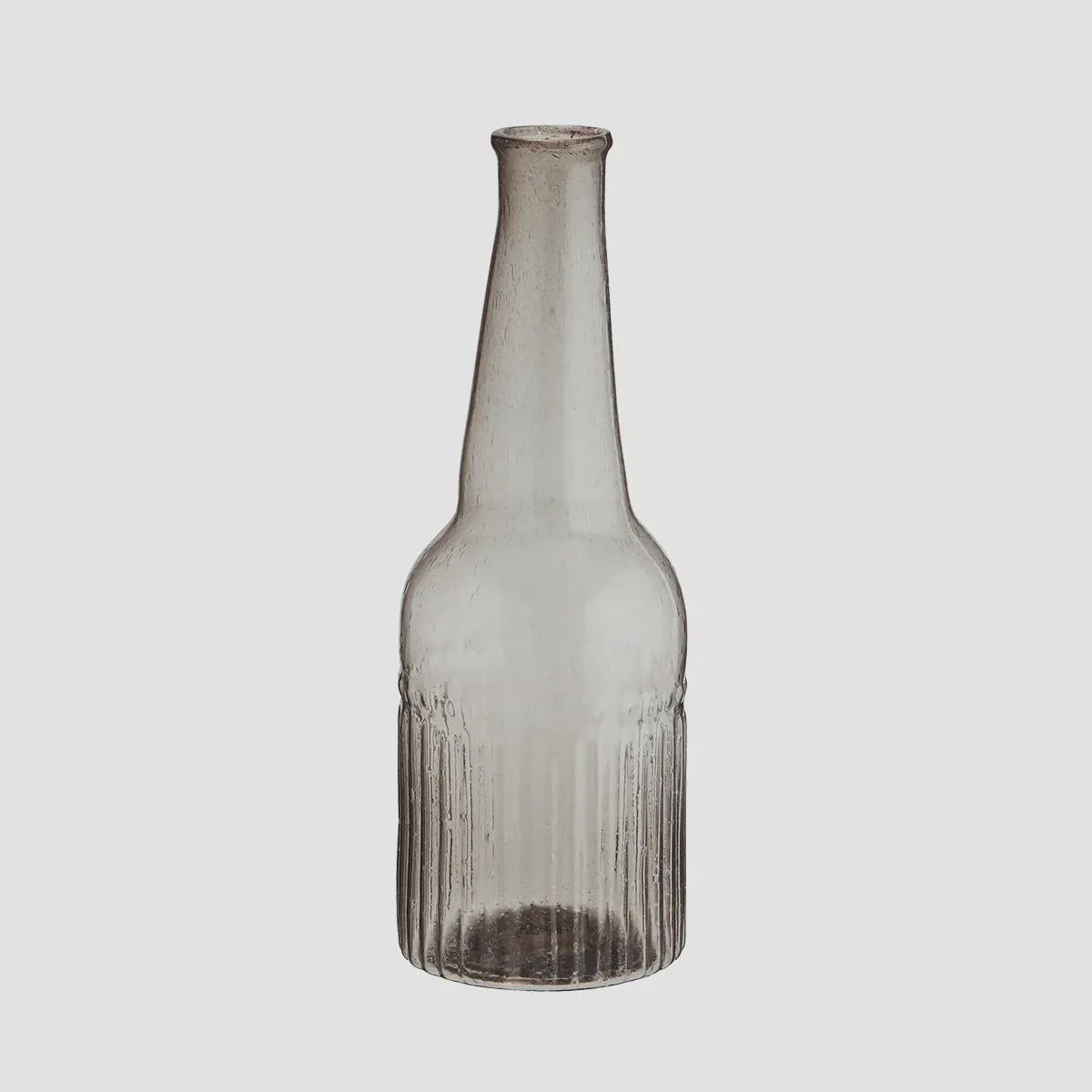 Light Grey Recycled Glass Vase