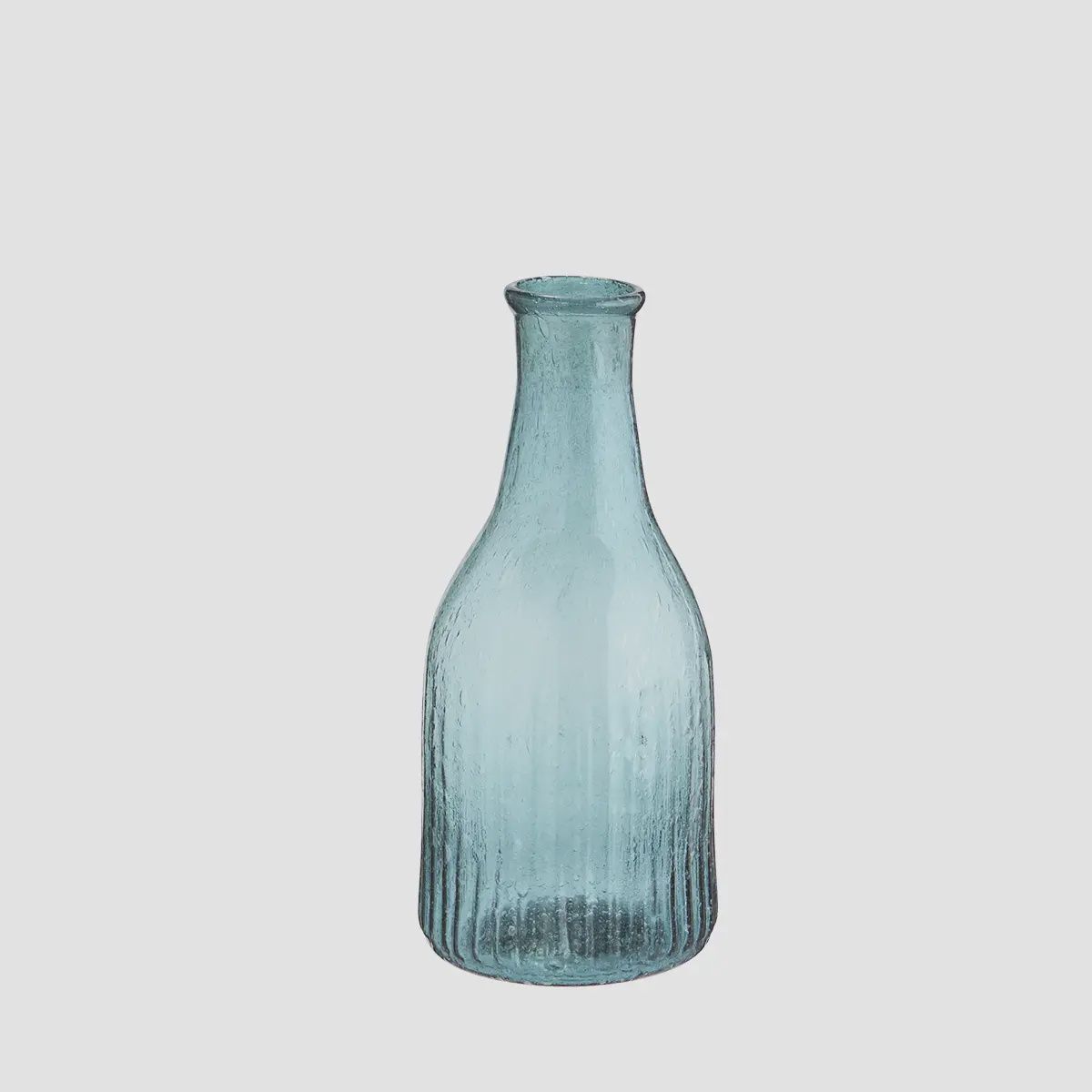 Light Teal Recycled Glass Vase