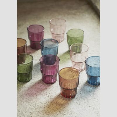 Multicolour Drinking Glass
